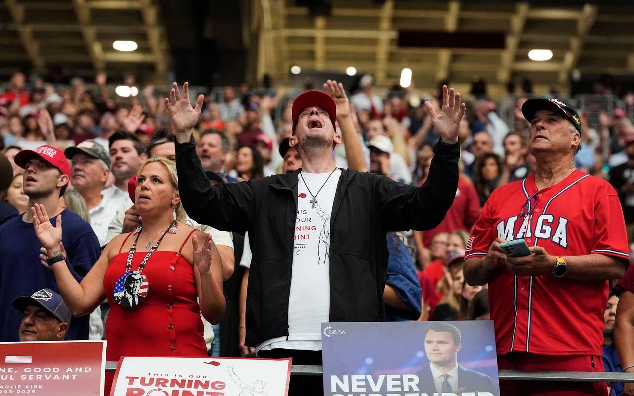 Gedenken für rechtskonservativen US-Aktivisten Charlie Kirk