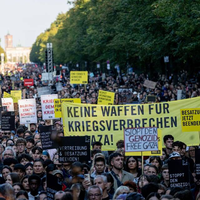 Demonstration für Gaza in Berlin
