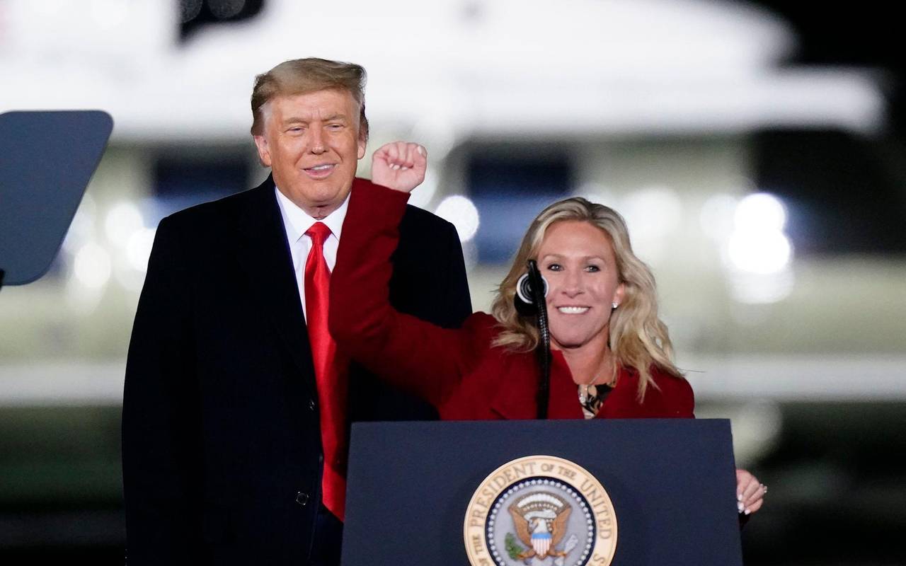 Marjorie Taylor Greene und Donald Trump
