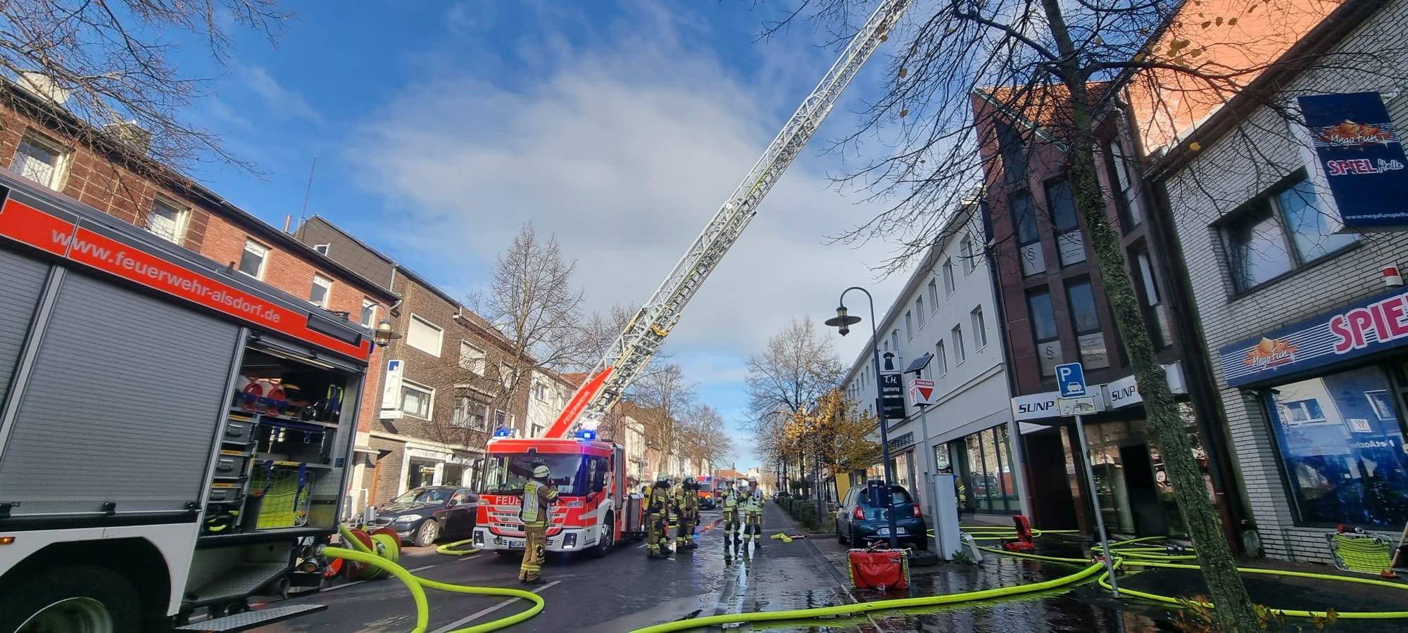Großeinsatz im Alsdorfer Stadtgebiet