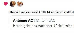 Boris Beckers Glanz erhellt den CHIO