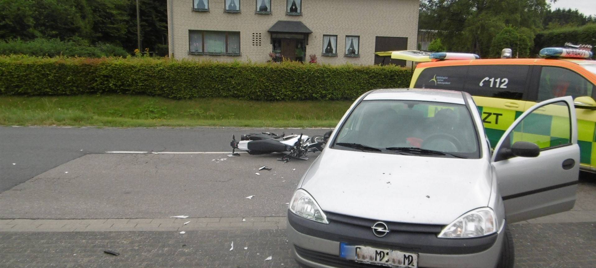 Konzen: Leichtkraftradfahrer bei Unfall schwer verletzt