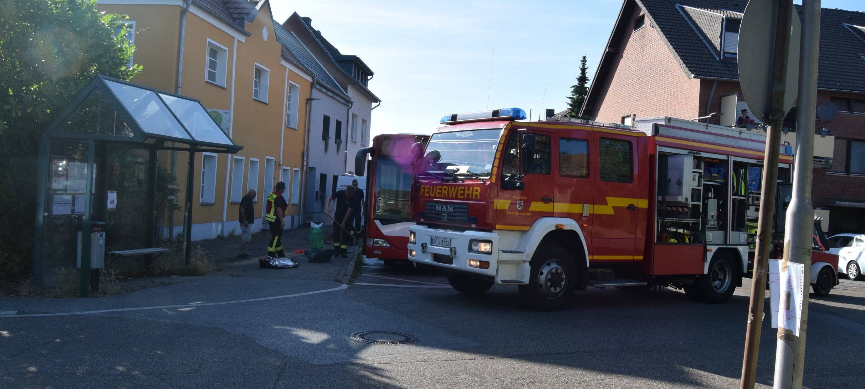 Kohlscheid: Diesel aus Bus ausgelaufen