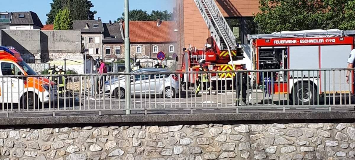 Brand am Eschweiler Rathaus