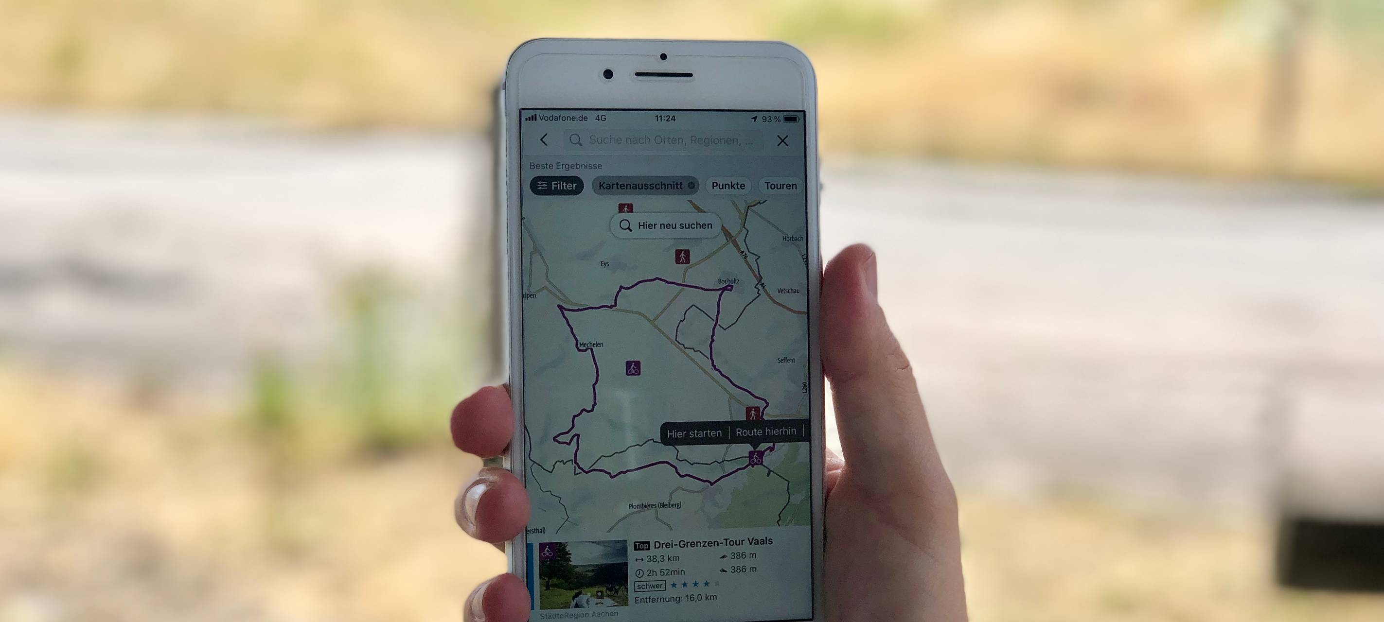 Unterwegs mit der Euregio Grenztouren App