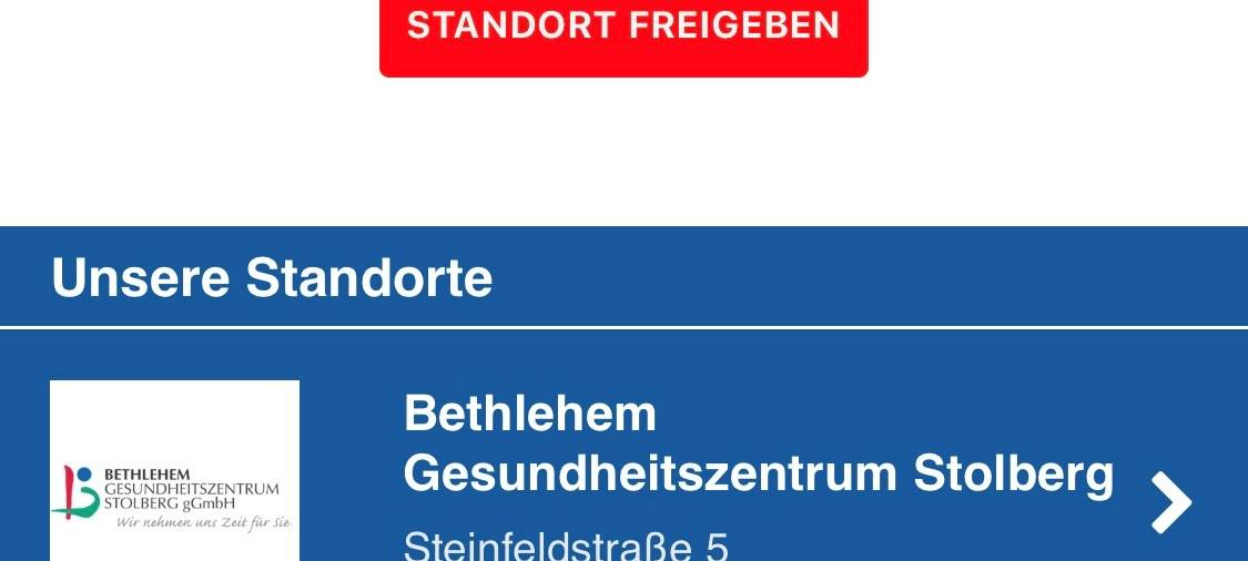 App führt durch das Bethlehem Gesundheitszentrum in Stolberg