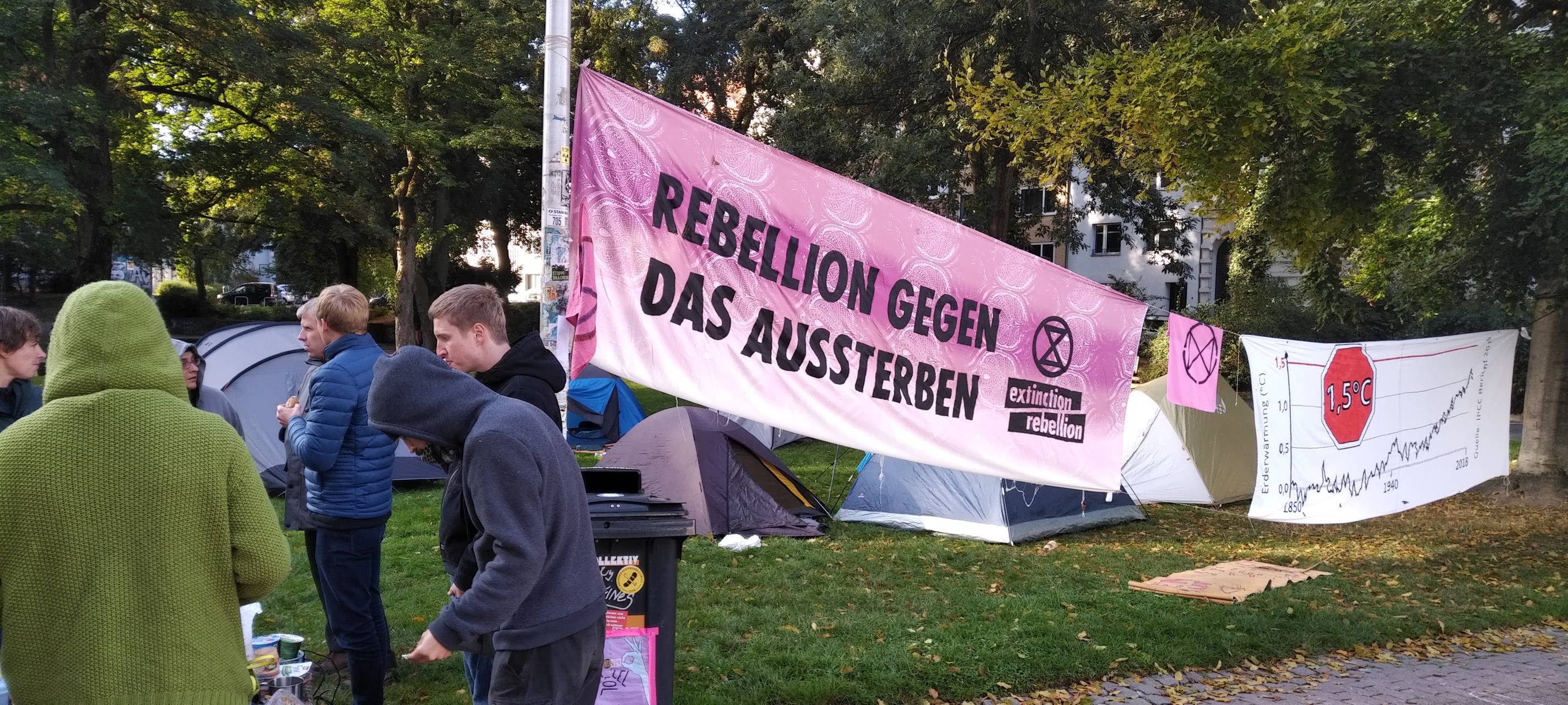 Extenction Rebellion: Protestcamp im Frankenberger Park