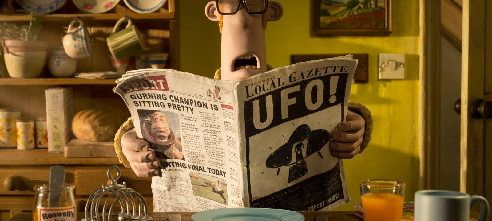 Es steht in allen Zeitungen - ein UFO ist gelandet.