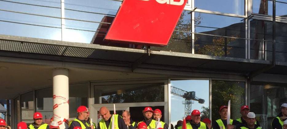 Gebäudereiniger-Warnstreik-Aktionen in Aachen