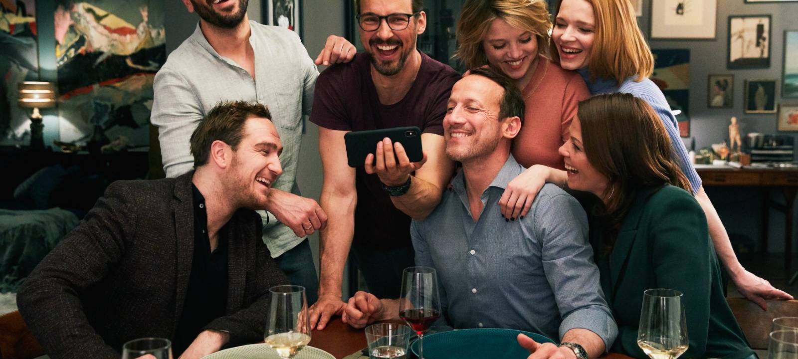 Noch sind die Freunde bester Laune.