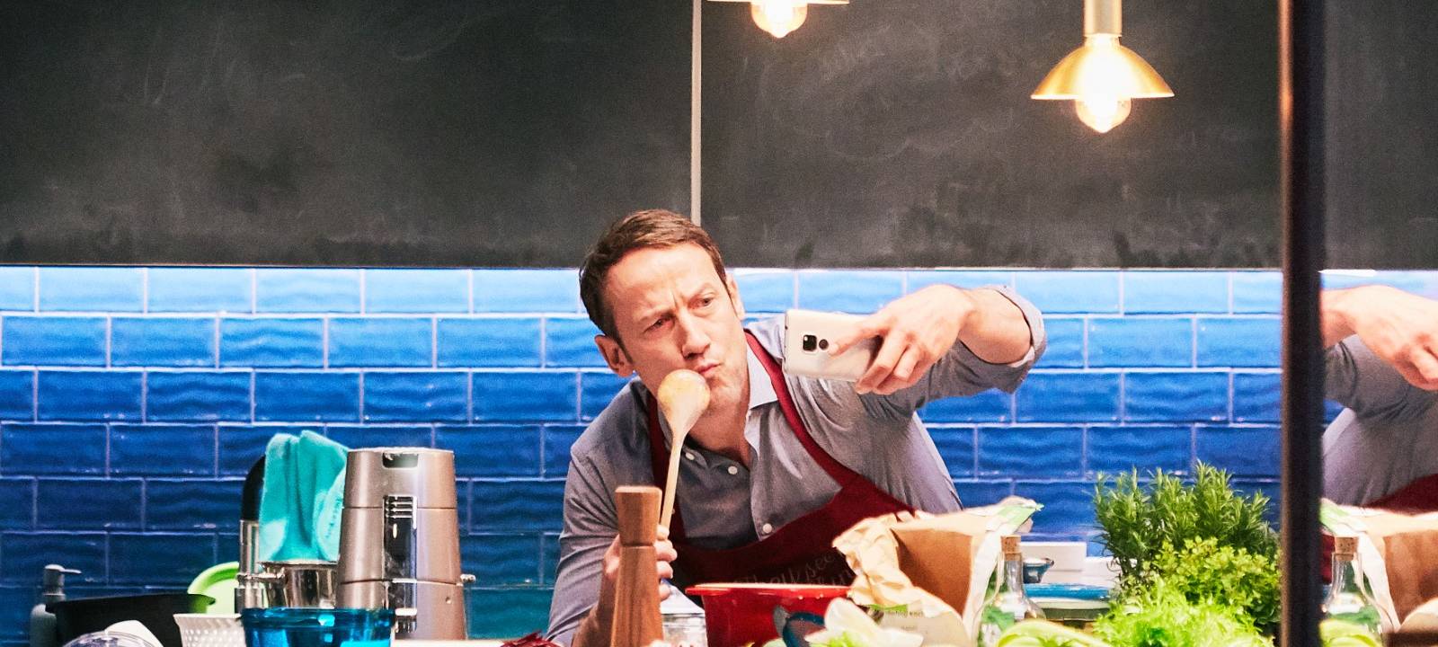 Ein Selfie beim Kochen.