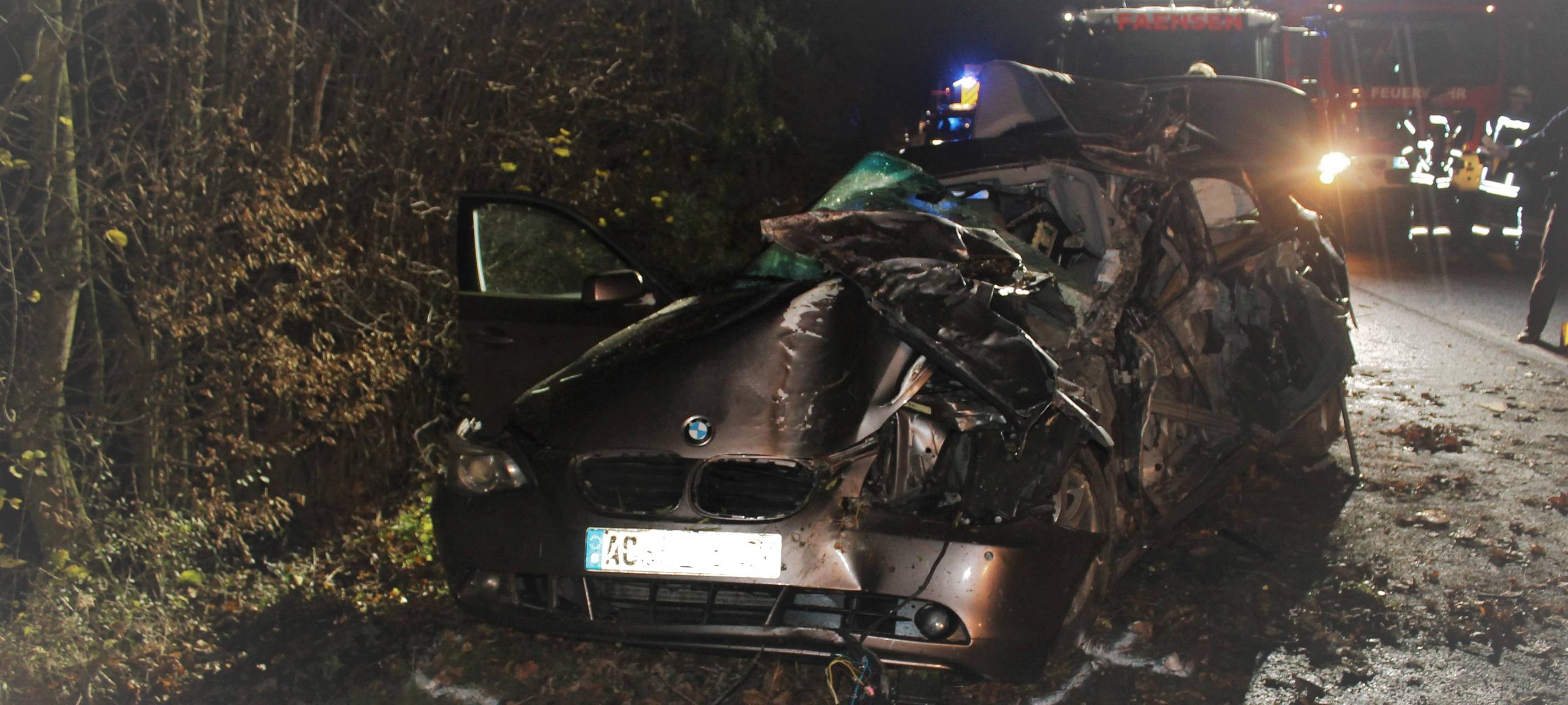 Schwerer Unfall in der Nacht