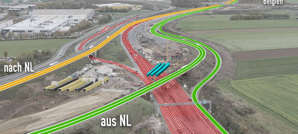 A544 gesperrt am Wochenende