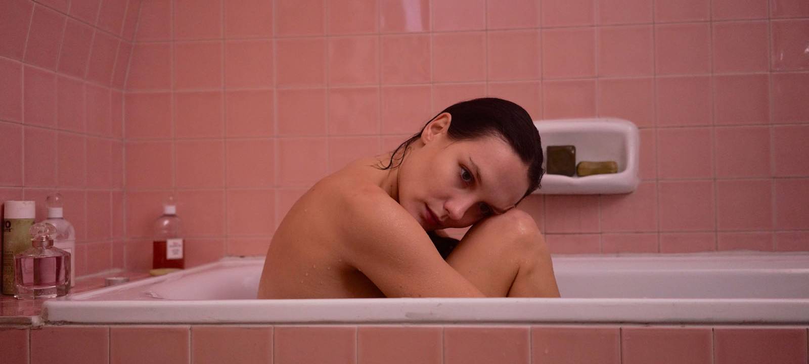 Mélanie in der Badewanne.