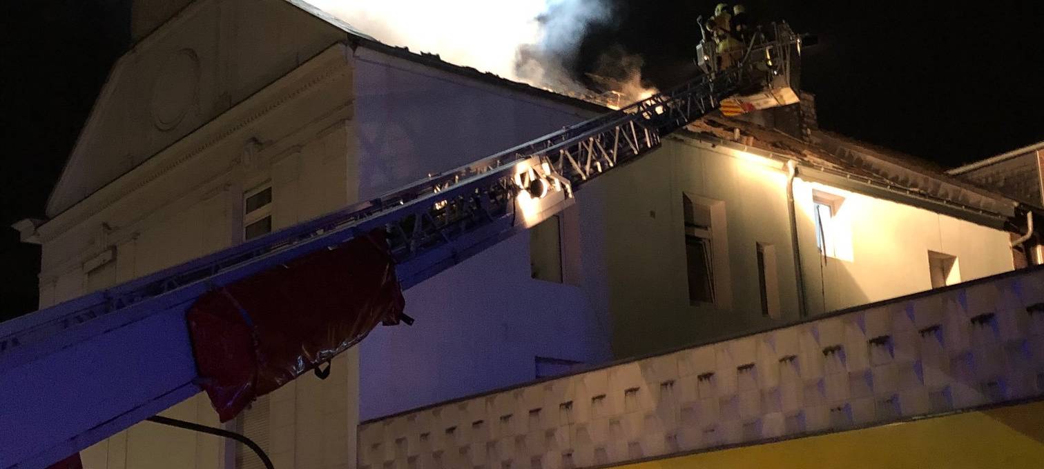Brand in Stolberger Innenstadt