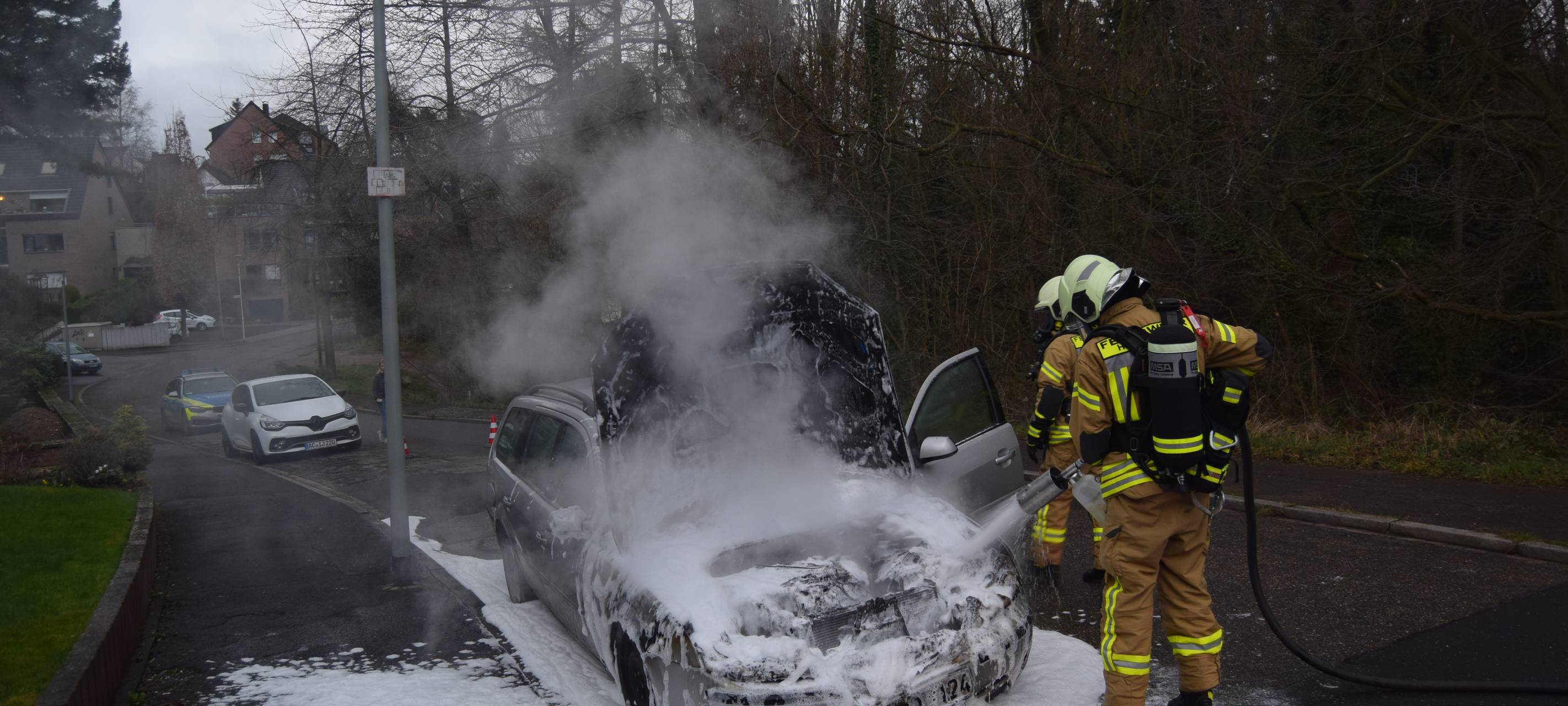 Pkw-Brand in Herzogenrath