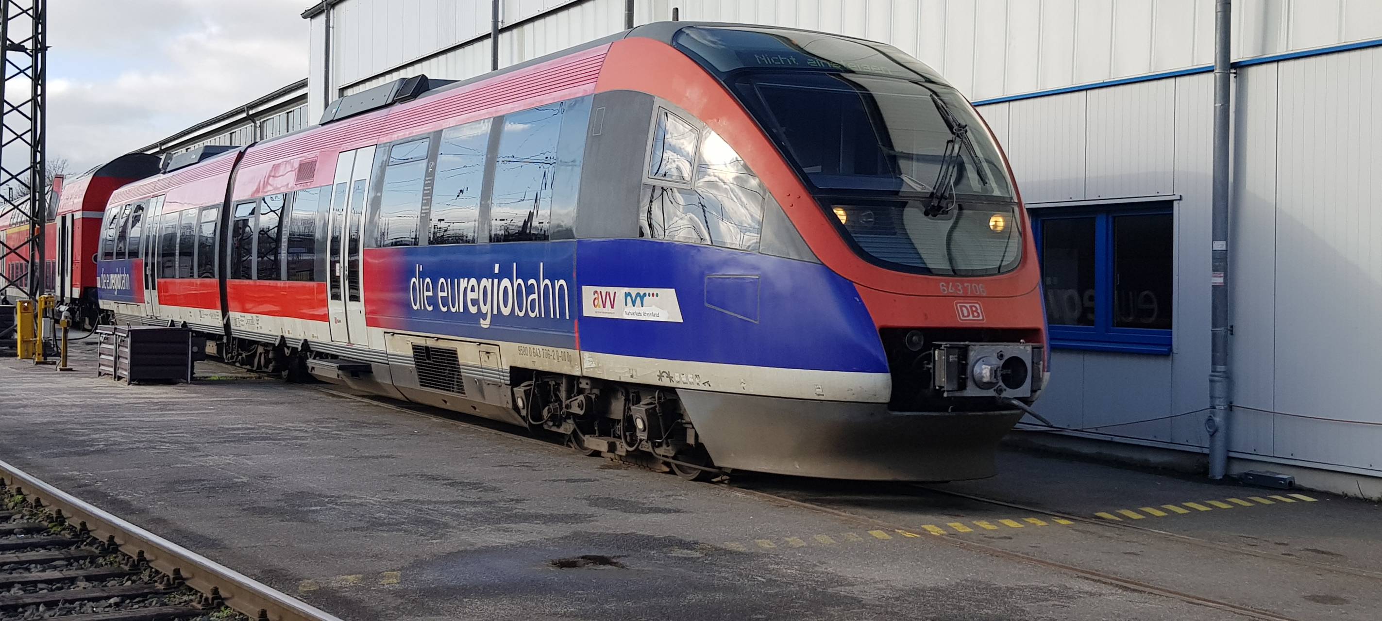 Bahnstreckensperrung zwischen Annapark und Mariadorf