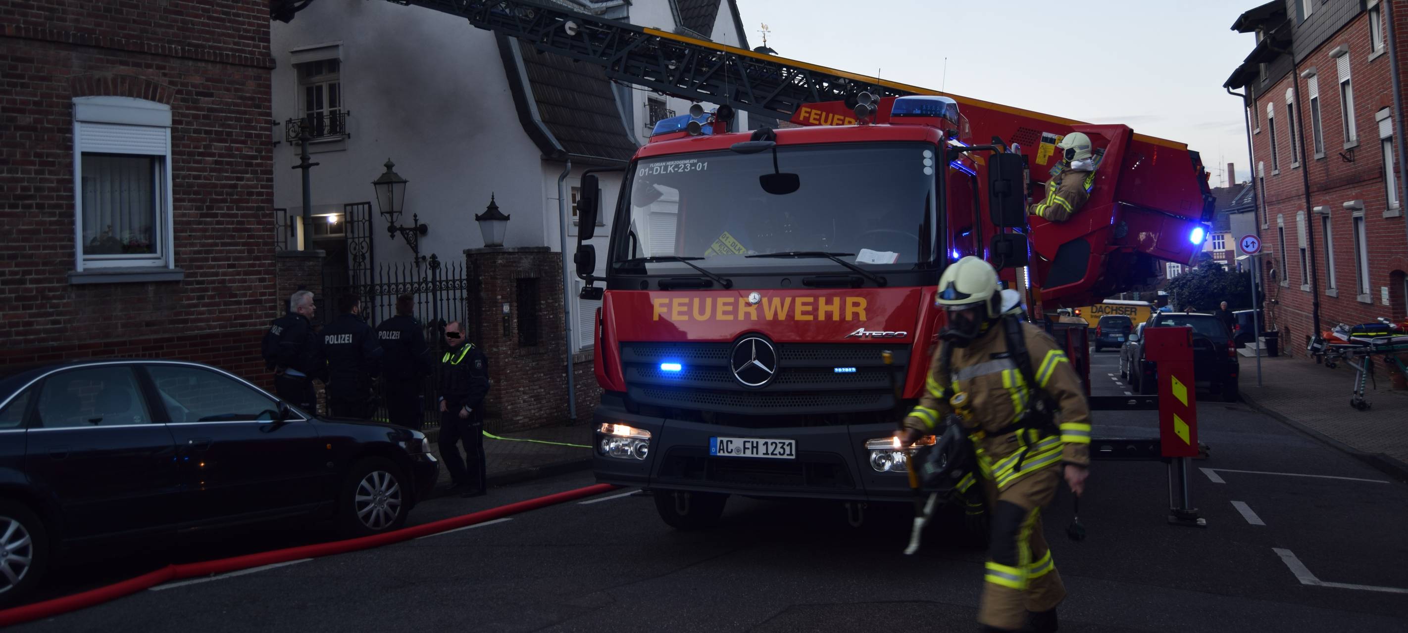 Dachstuhlbrand in Herzogenrath
