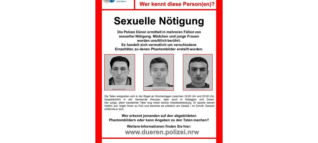 Nach sexueller Nötigung: Polizei bittet um Mithilfe