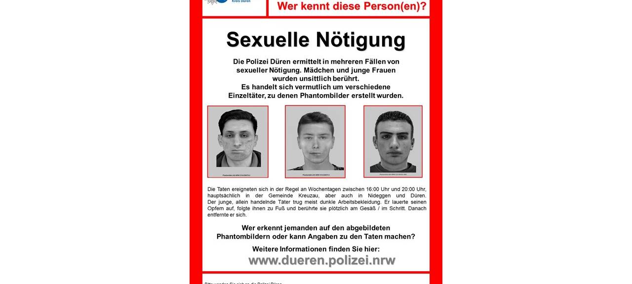 Nach sexueller Nötigung: Polizei bittet um Mithilfe