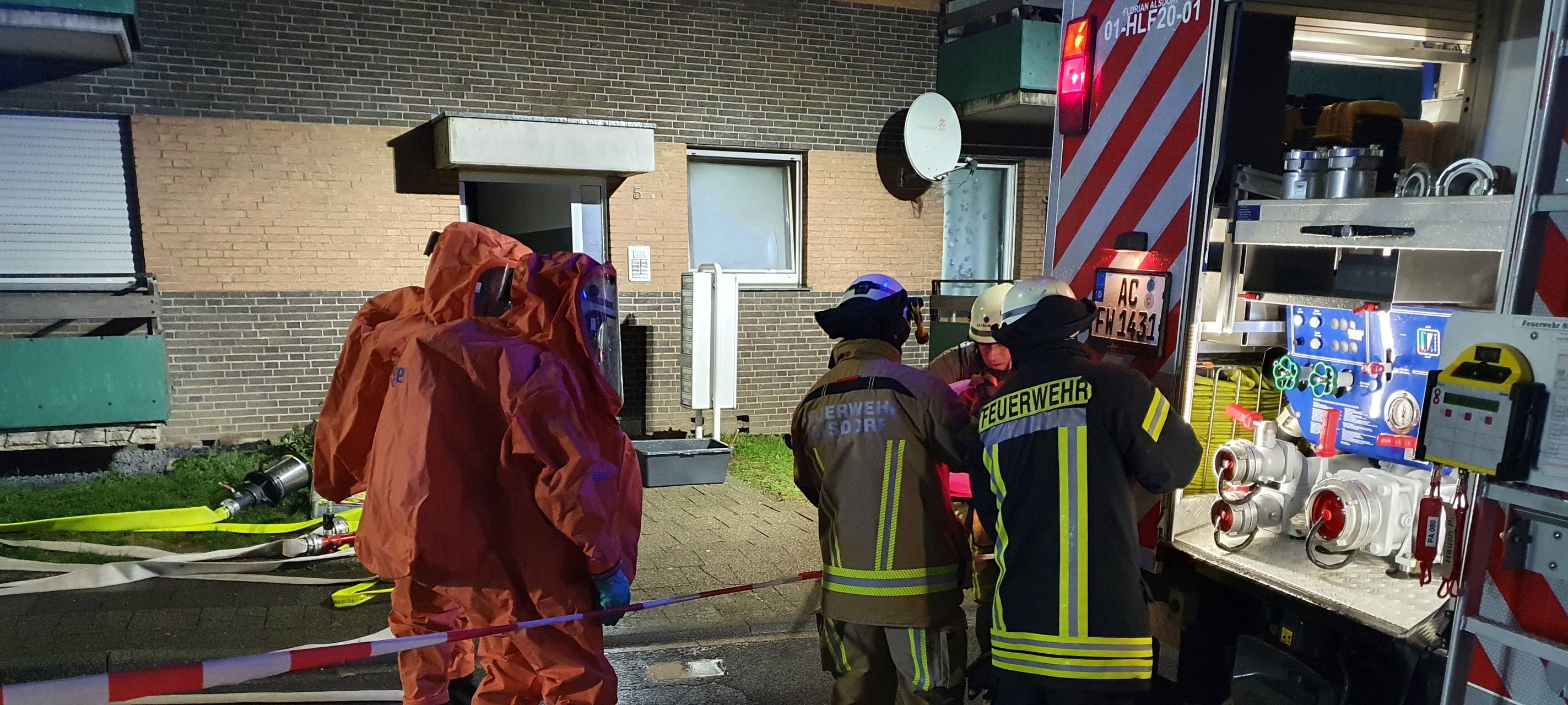 Chemikalien in Alsdorfer Wohnung entdeckt