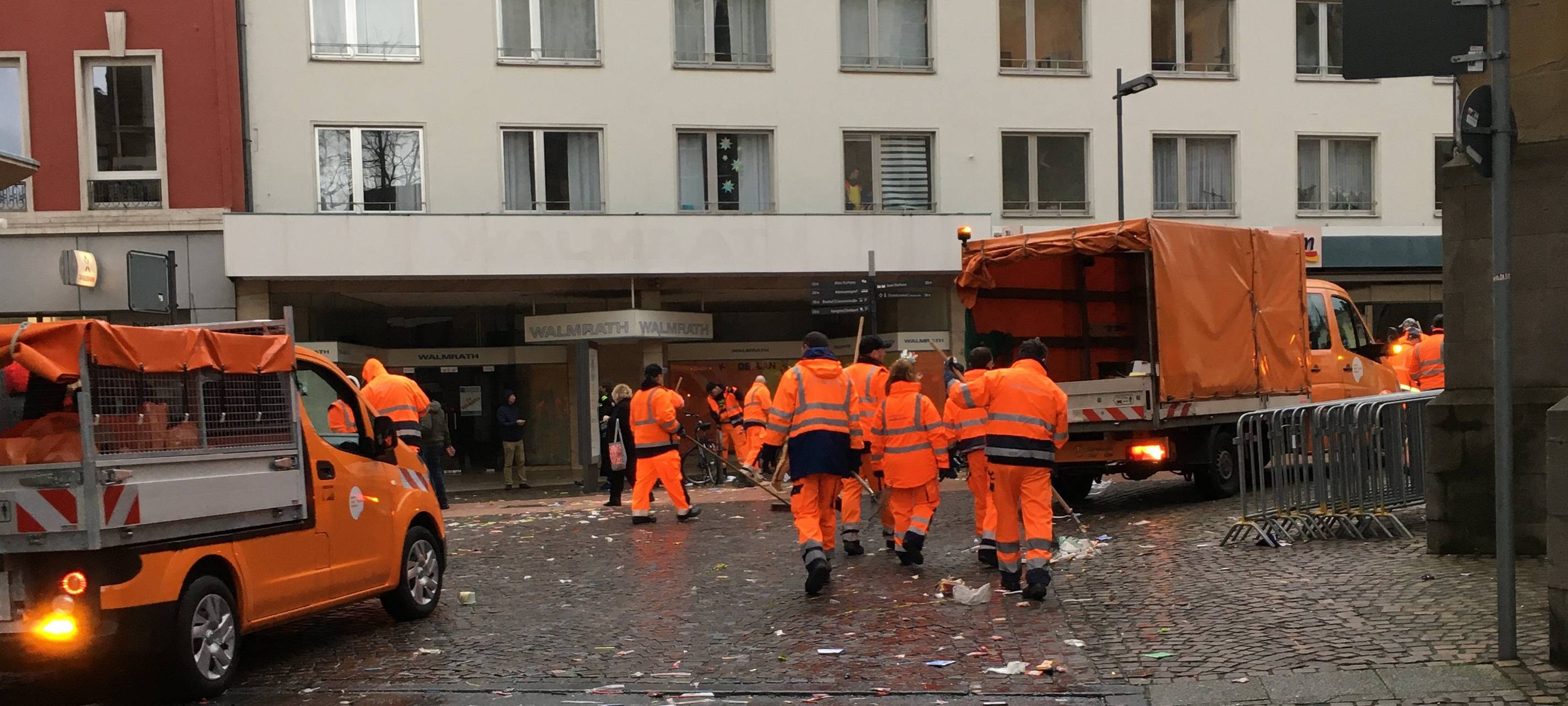 Vier Tonnen mehr Abfall bei den Karnevalszügen