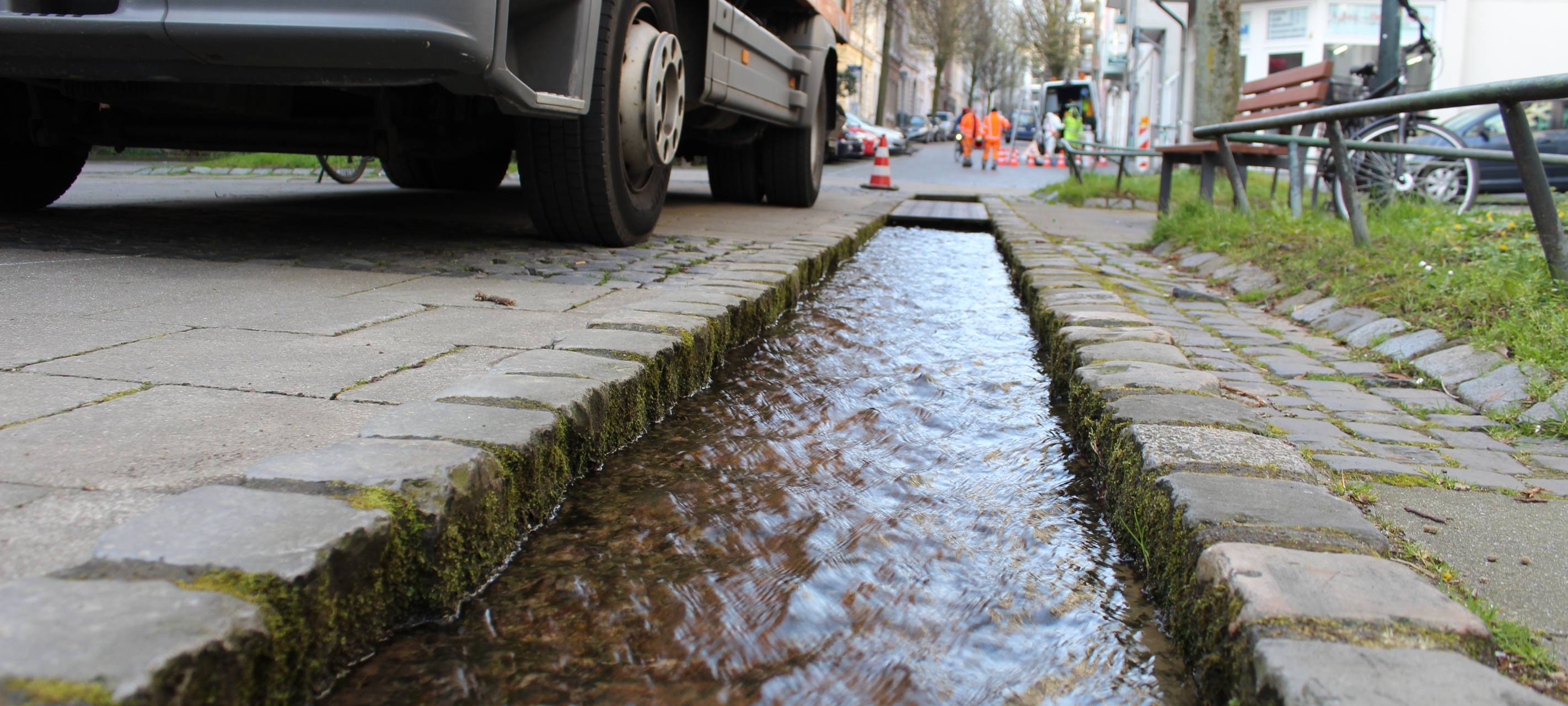 Aachener Brunnen bald wieder in Betrieb