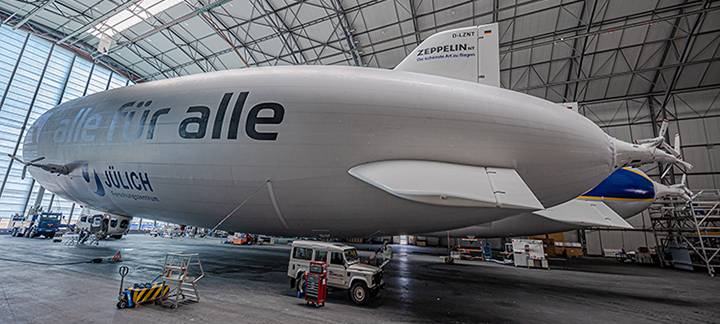 Luftcheck per Zeppelin