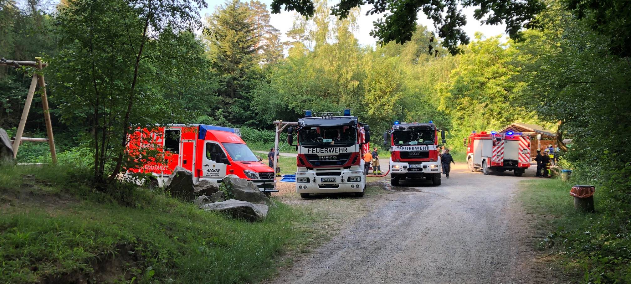 Brand im Aachener Wald