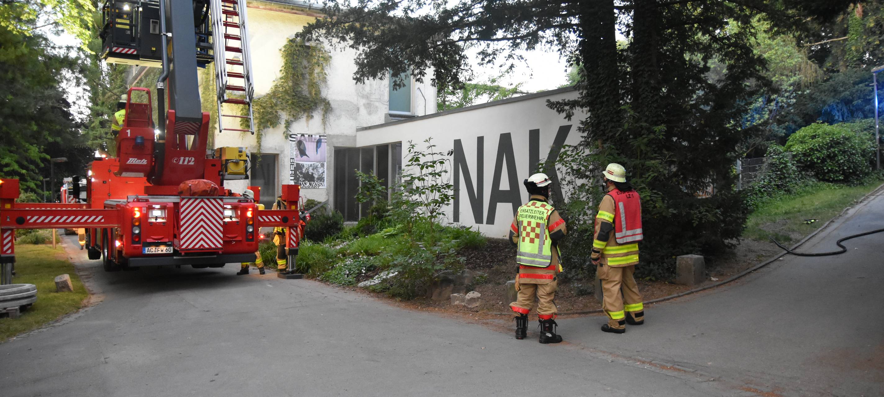 Feuer im "Neuen Aachener Kunstverein"