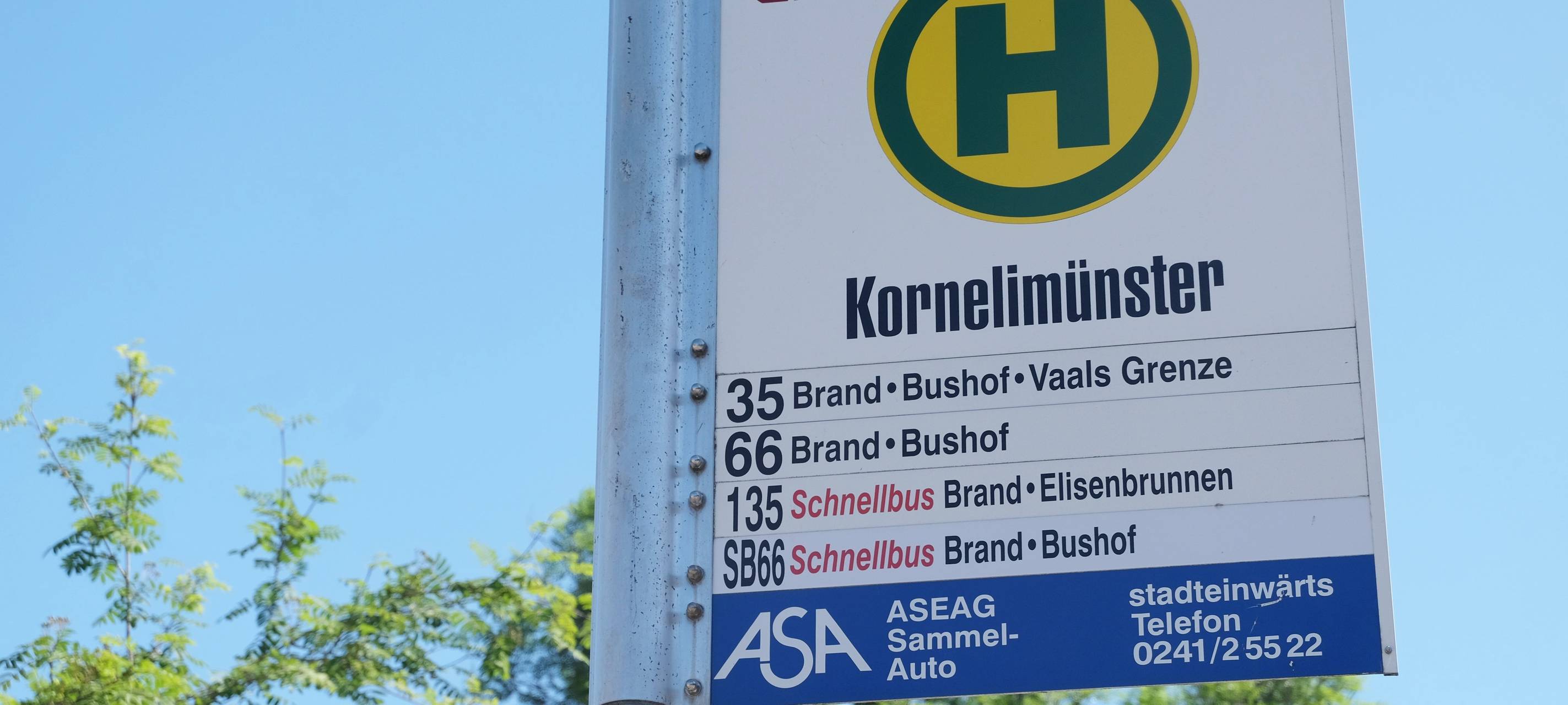 Straßensperrung in Kornelimünster