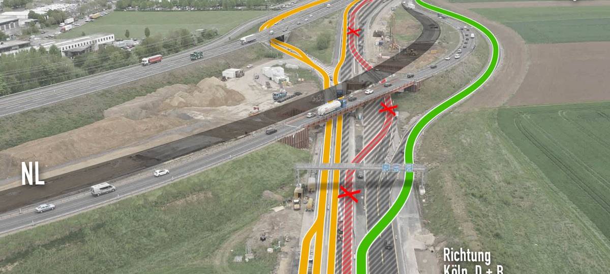 Wieder Arbeiten im Aachener Kreuz