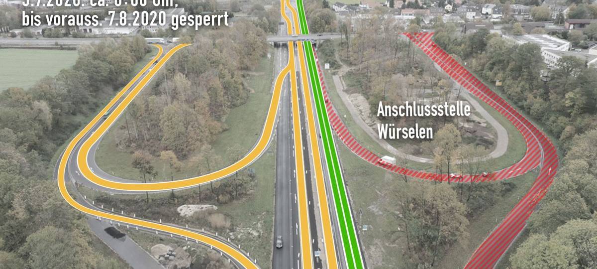 Wieder Arbeiten im Aachener Kreuz