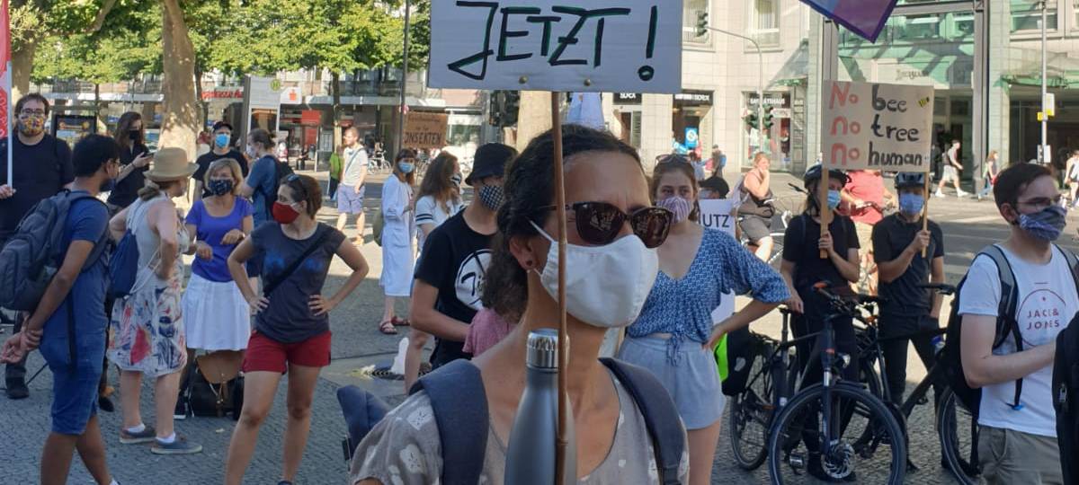 Demo in der Hitze