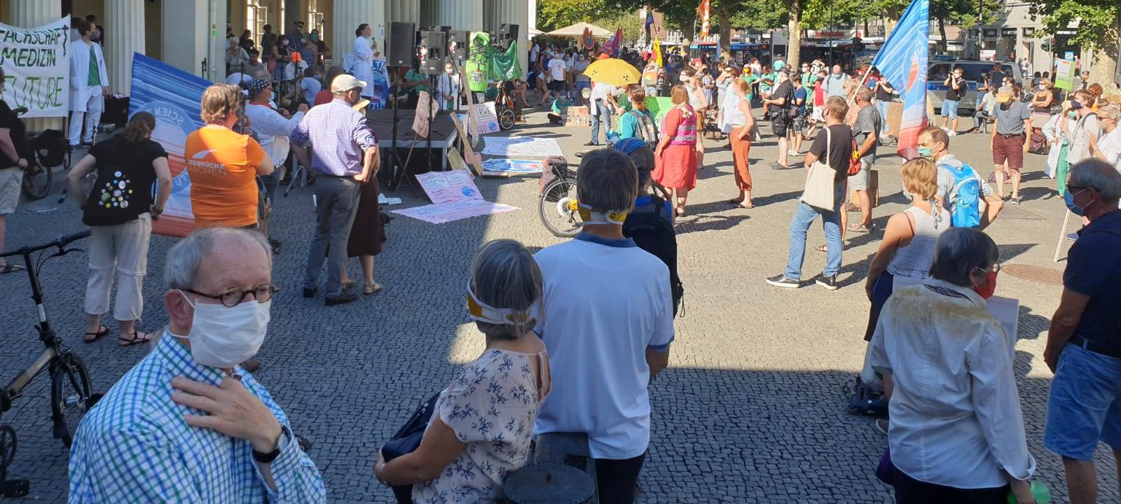 Demo in der Hitze