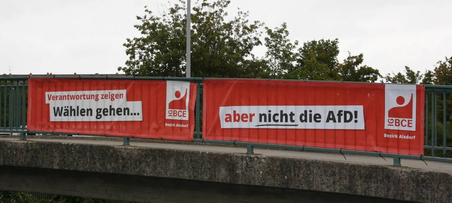 IG BCE Alsdorf: "Bitte geht wählen, aber nicht die AfD!"