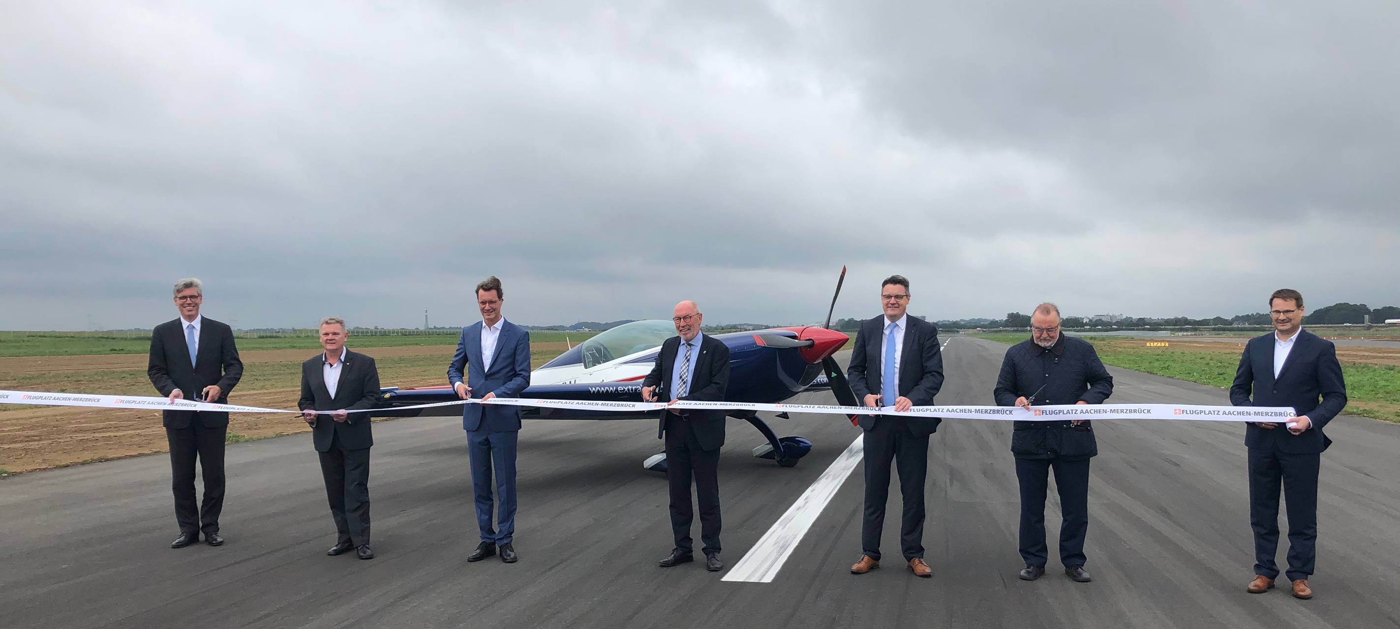 Landebahn Flugplatz Merzbrück eröffnet