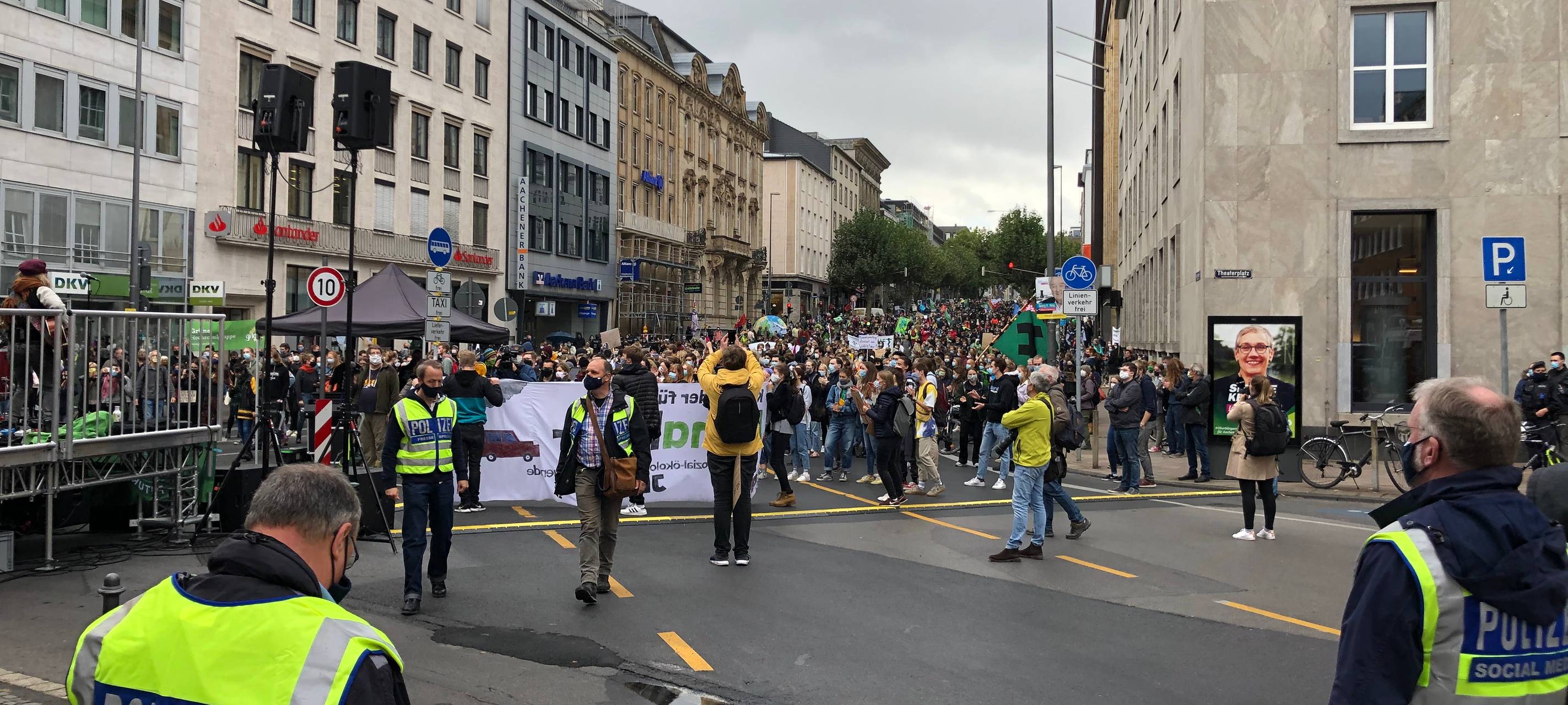 Globaler Klimastreik: 2.500 bis 4.000 in Aachen dabei