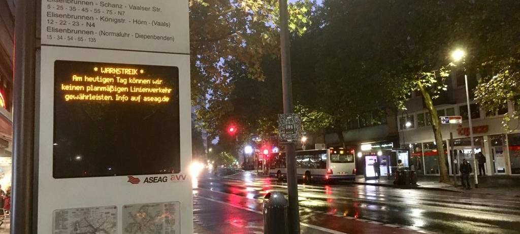 Warnstreik ÖPNV