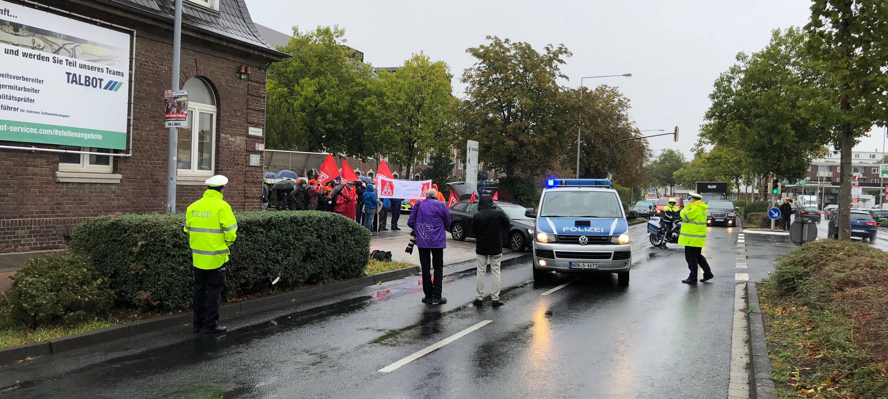 Talbot: Soli-Marsch zu Conti