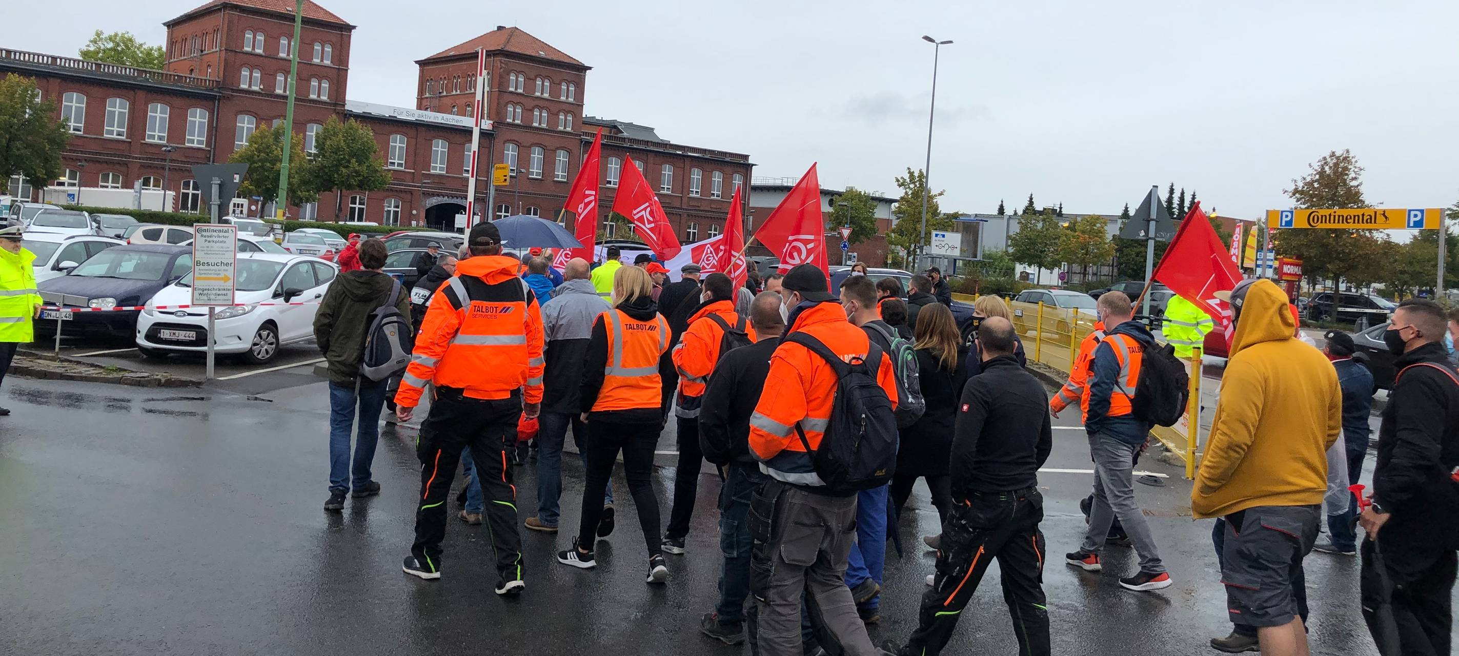 Talbot: Soli-Marsch zu Conti