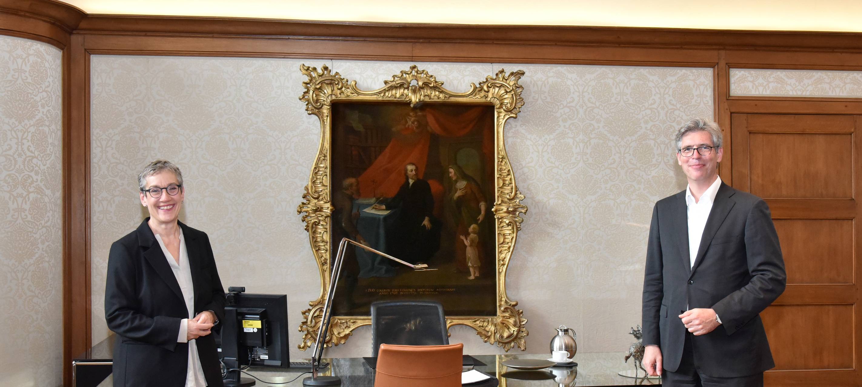 Stabwechsel im Aachener Rathaus