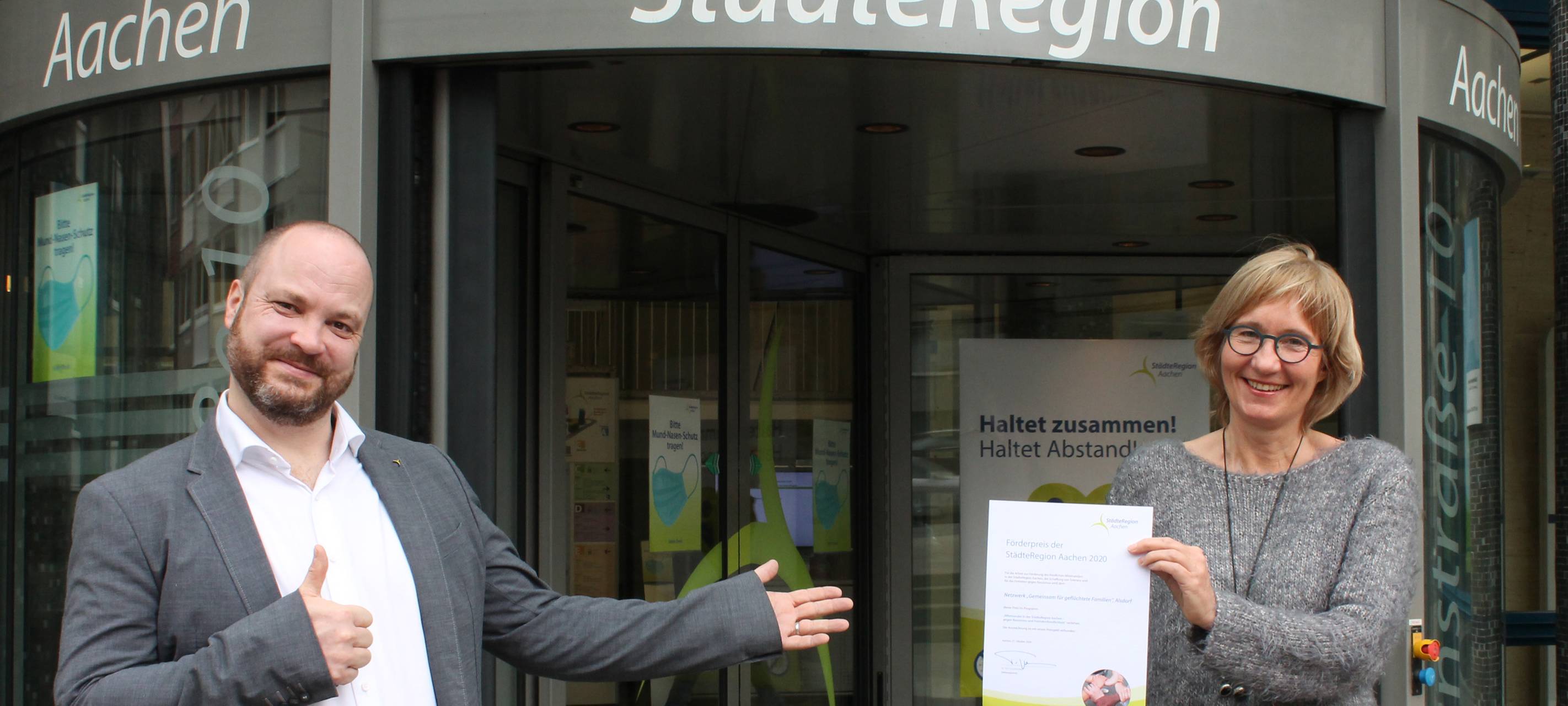Förderpreis "Miteinander" nach Alsdorf und Simmerath