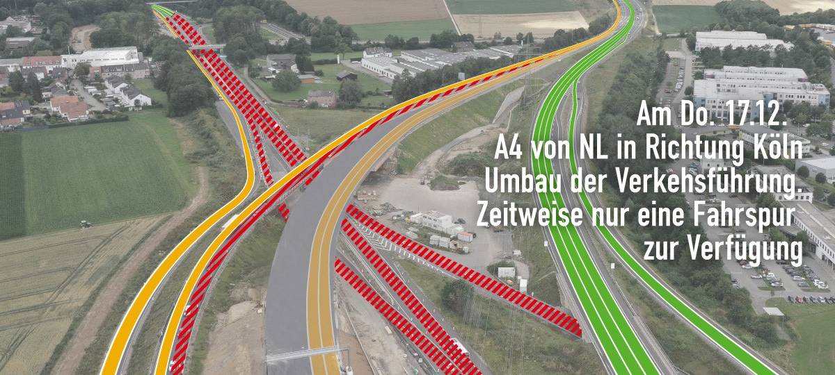 Aachener Kreuz: Überflieger-Brücke in Betrieb