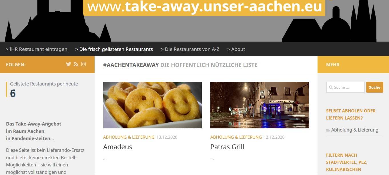 #AachenTakeAway