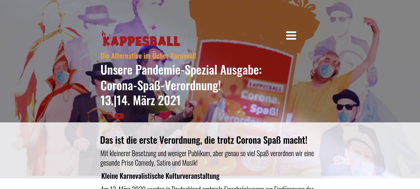 Kappesball: „Corona-Spaß-Verordnung“