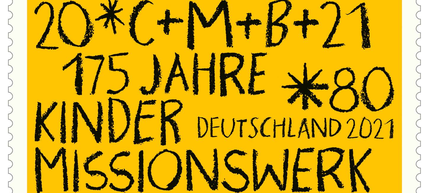 Zweite Briefmarke der Sternsinger