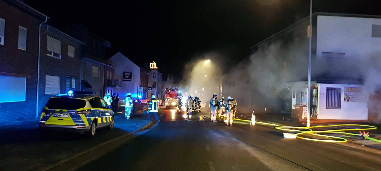 Brand in Alsdorfer Kiosk