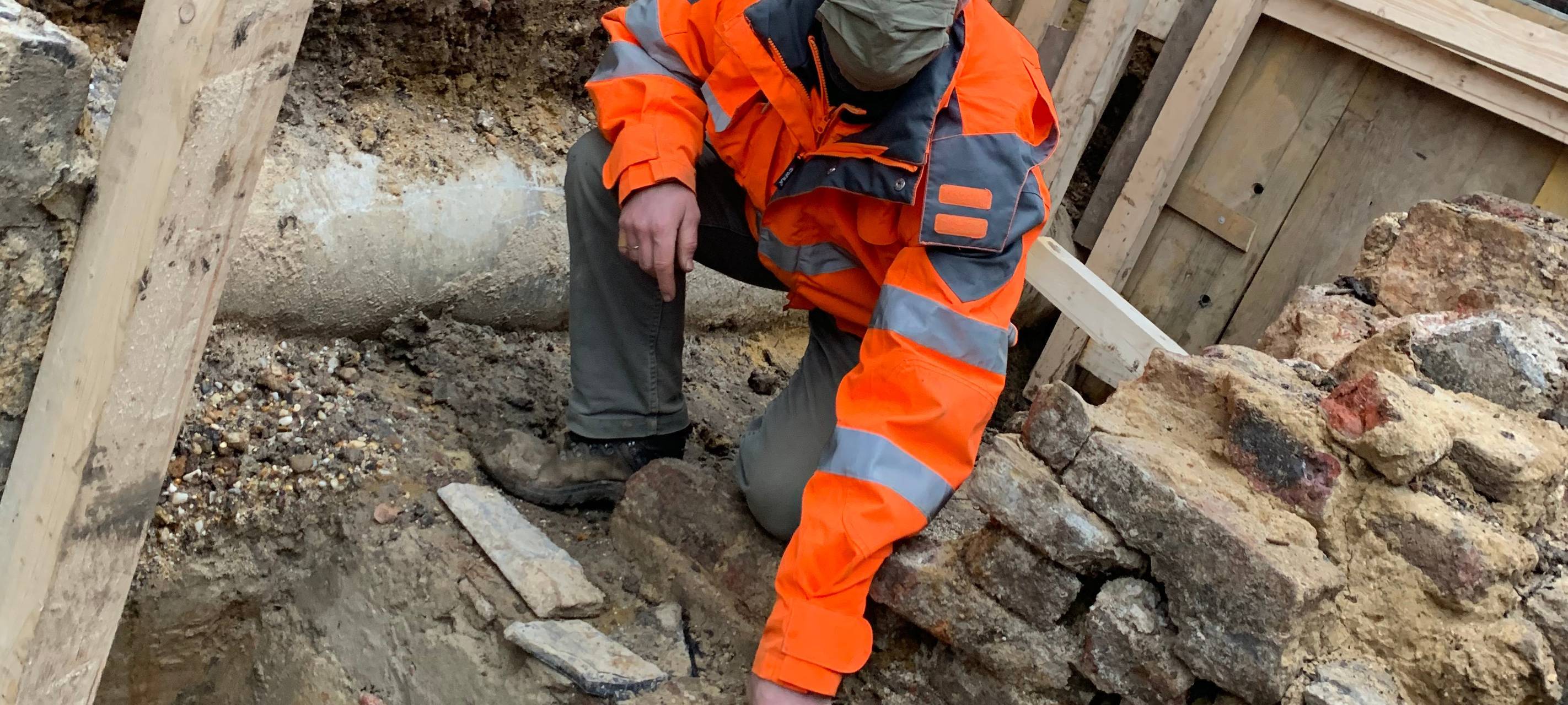 Archäologie live am Büchel in Aachen