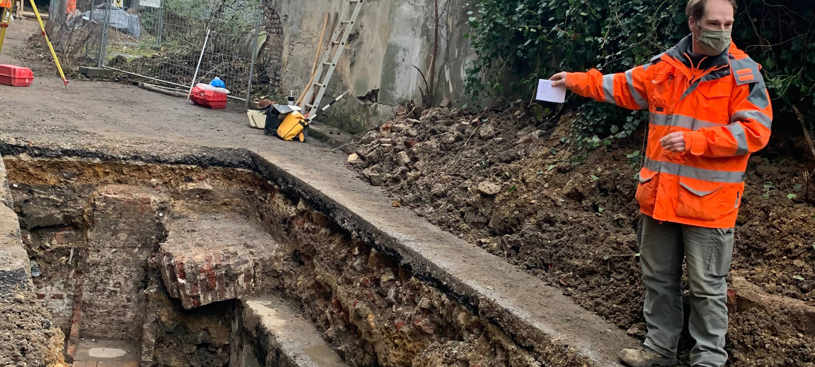 Archäologie live am Büchel in Aachen